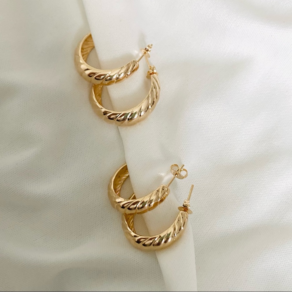 Croissant Hoop Earrings
